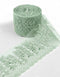 Aurora Blossom Beaded Border Lace - (Dusty Green)